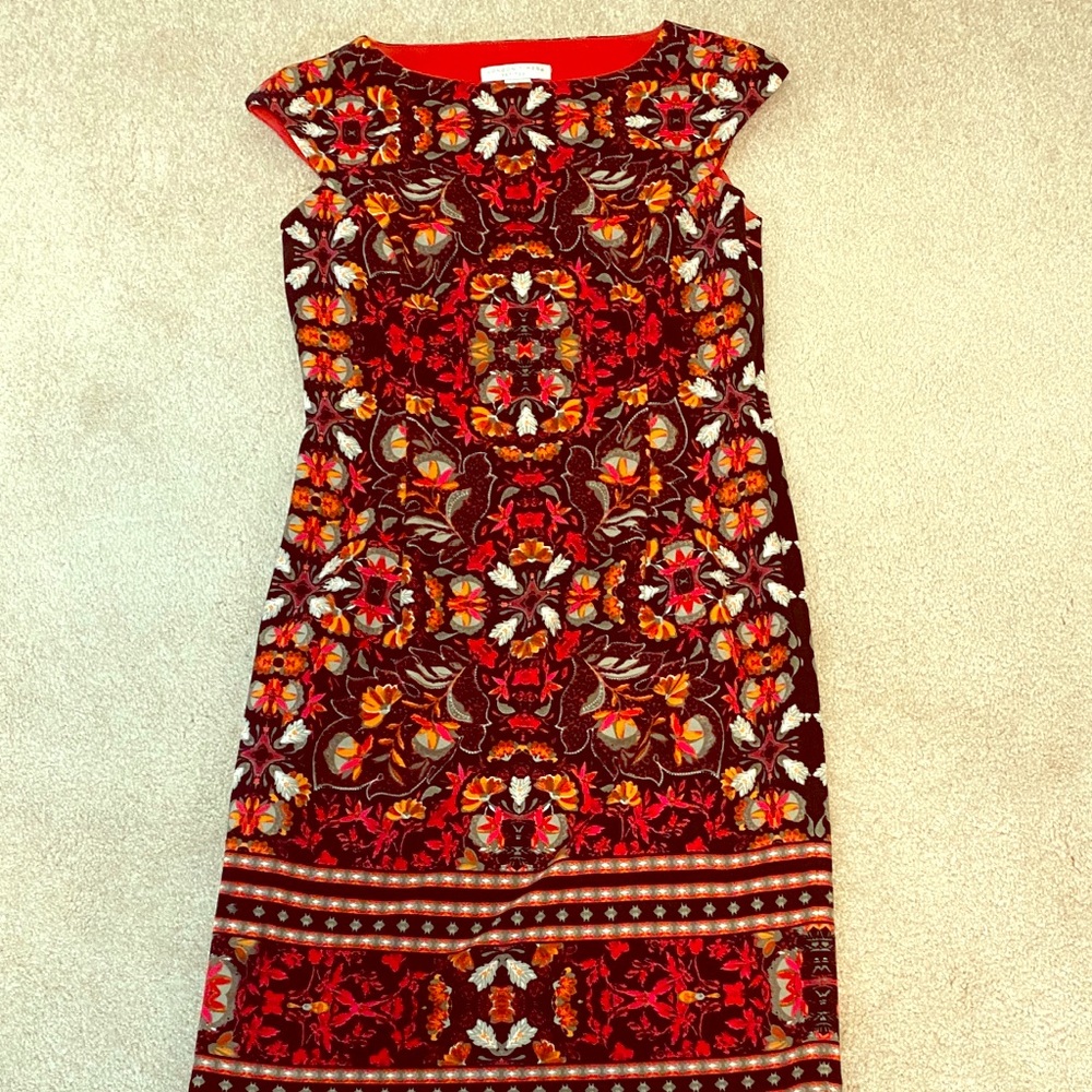 London Times sleeveless dress. Size 2P